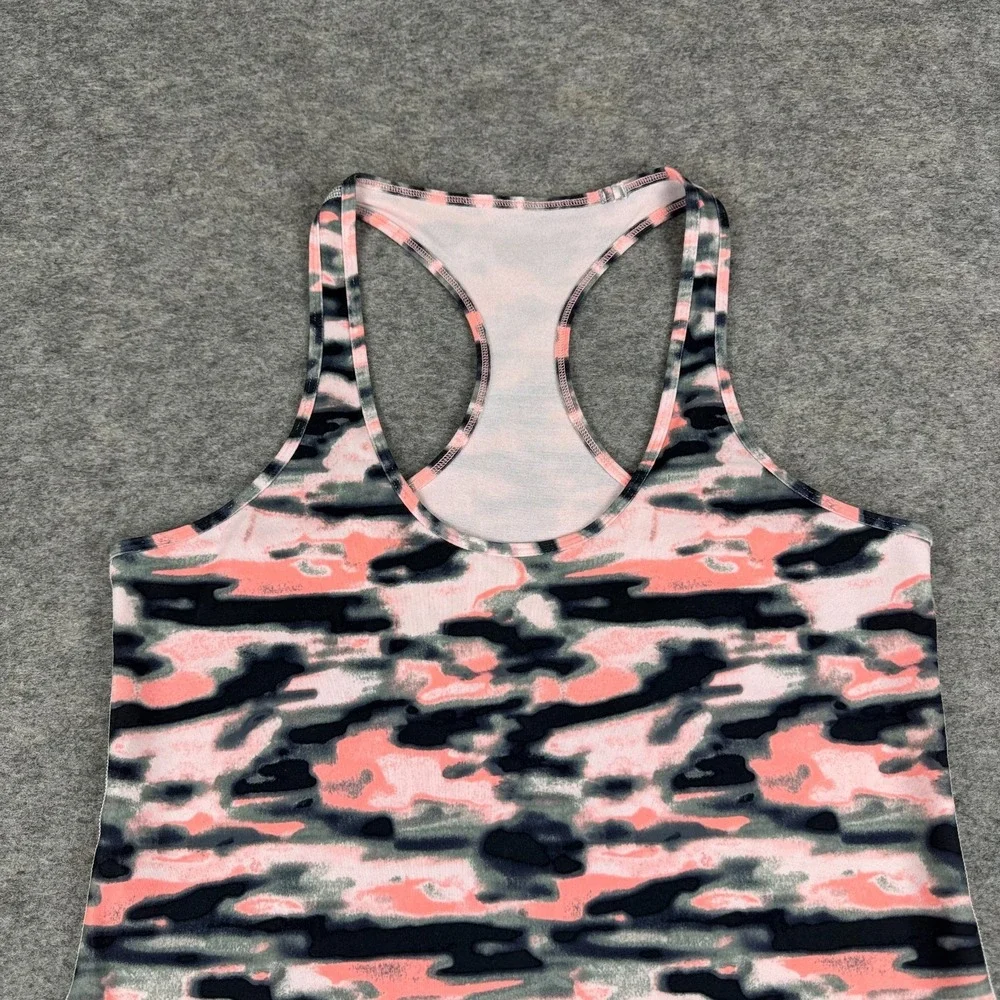 Lululemon Cool Racerback Wamo Camo Barely Pink‎ Womens 10